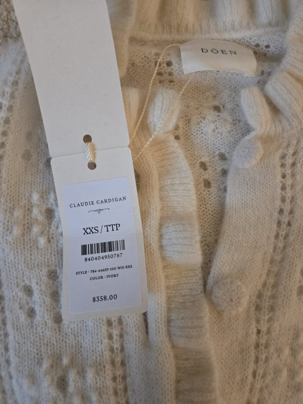 Doen Cardigan XXS - Picture 2 of 3